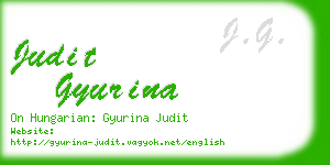 judit gyurina business card